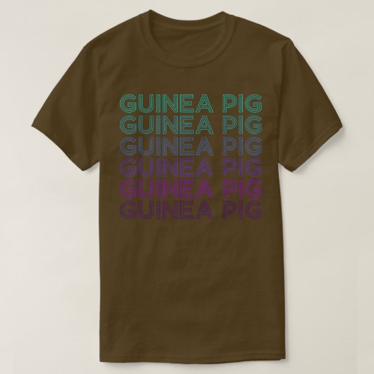 T-shirt Guinée Pig Retro (Design devant)