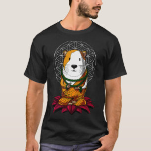 T-shirt Guinée Pig Zen Yoga Méditation Cavie Sacrée Géomèt