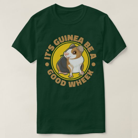 T-shirt Guinée Soyez une bonne roue Guinée Cochon Guinée L (Design devant)
