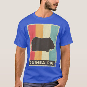 T-shirt Guinéen Cochon Lover Vintage Retro Poster Animal