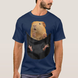 T-shirt Guinéen Cochon Propriétaire Cute Pocket Cochon de