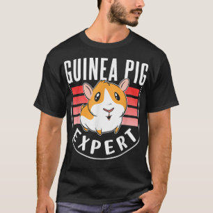 T-shirt Guinéen Pig Expert Cute Animale Animale Animale