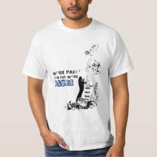 T-shirt Guitar Broken, Blues Guitarist Tee pour hommes