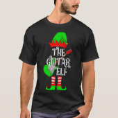 T-shirt Guitar Elf Christmas Pajamas Matching Family Elf S (Devant)