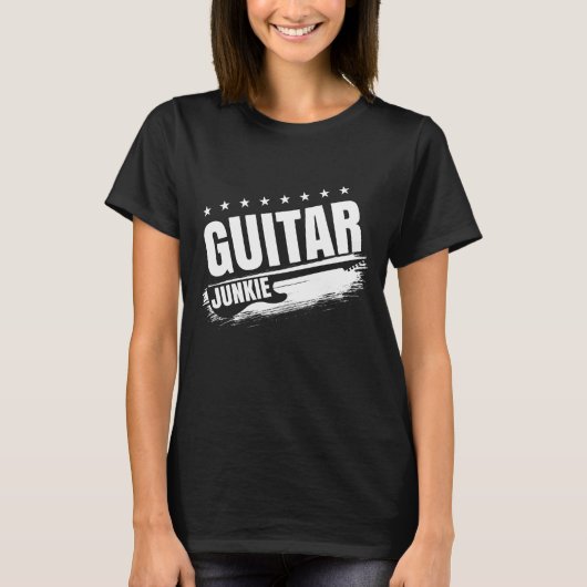 T-SHIRT GUITAR JUNKIE (Devant)