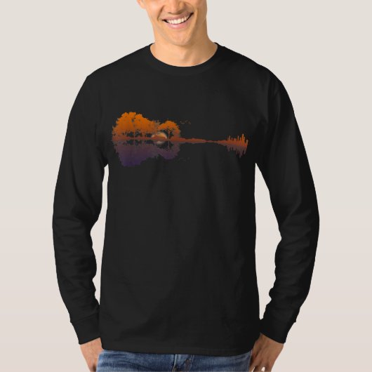 T-shirt Guitar Lake Shadow (Devant)