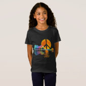 T-Shirt Guitar Lake Shadow Peace Love (Devant entier)