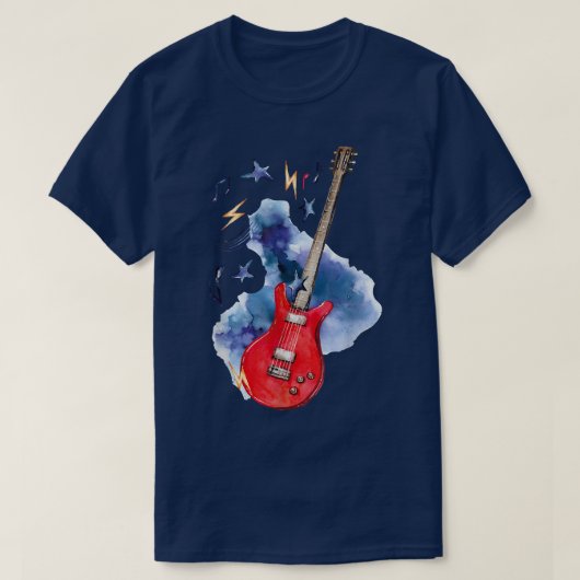 T-shirt Guitar Lover  (Design devant)