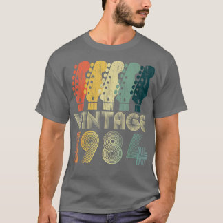 T-shirt Guitar Lover 38 Year Old Gifts Vintage 1984 Limite