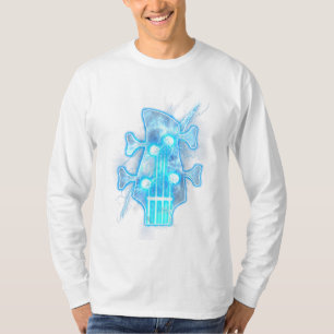 T-shirt Guitar Lover Head of A Bass Guitar Player