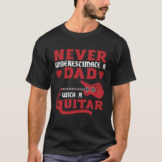 T-shirt Guitar Player Guitar Daddy Guitarist Dad Guitar P (Devant)