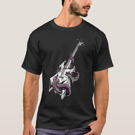 T-shirt Guitar Squid (Devant)
