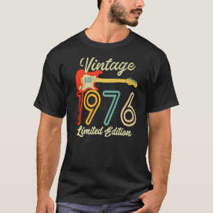 T-shirt Guitare 46 ans Vintage 1976