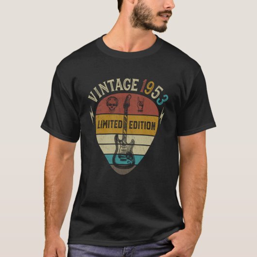 T-shirt Guitare 70e anniversaire Best of 1953 (Devant)