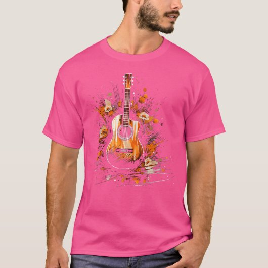 T-shirt Guitare acoustique (Devant)
