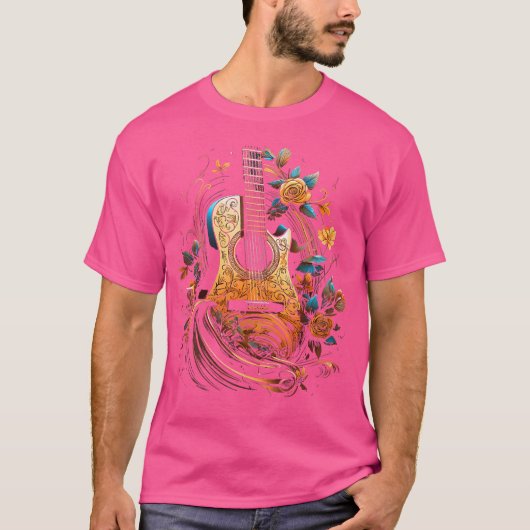 T-shirt Guitare acoustique (Devant)