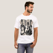 T-shirt Guitare acoustique classique (Devant entier)