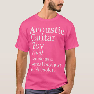 T-shirt Guitare acoustique Définition Garçon Drôle Sarcast