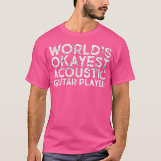 T-shirt Guitare Acoustique Lecteur Guitare Instrument Acou