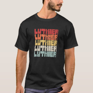 T-shirt Guitare acoustique Luthier Réparation Violon Gui é