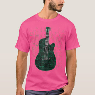 T-shirt Guitare acoustique Matrice Style Joueur Groupe gui