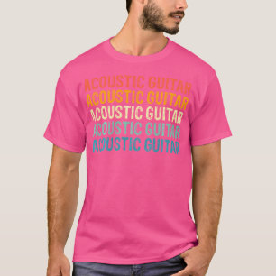 T-shirt Guitare acoustique Rétro Vintage