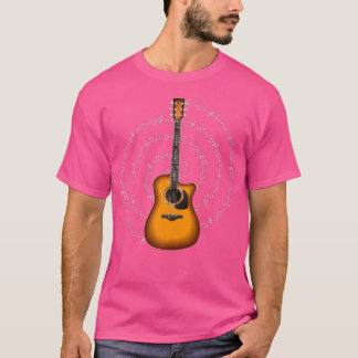T-shirt Guitare acoustique Thème Guitariste