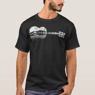 T-shirt Guitare acoustique Treeline Sunset Si String Guita