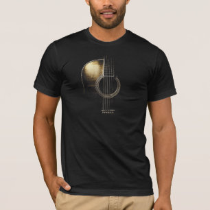 T-Shirt Guitare Acoustique Vers 2 (veuillez voir l