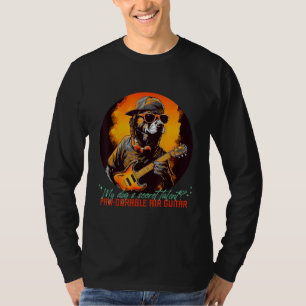 T-shirt Guitare aérienne cool Paw-Dorable pour Rocker Dogs
