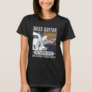 T-shirt Guitare Basse Aux Instruments Citation Pour Un Bai