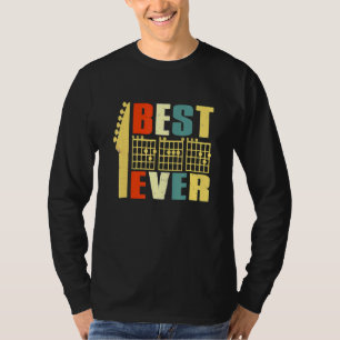 T-shirt Guitare Best Papa Ever Chord Fête des pères guitar