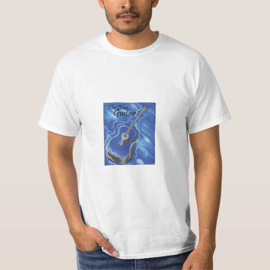 T-shirt Guitare bleue (Devant)