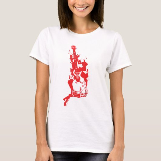 T-SHIRT GUITARE BRÛLANTE (Devant)