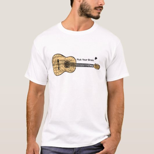 T-shirt Guitare : Choisissez votre cerveau (Devant)
