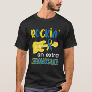 T-shirt Guitare Chromosome Supplémentaire Rockin' pour la