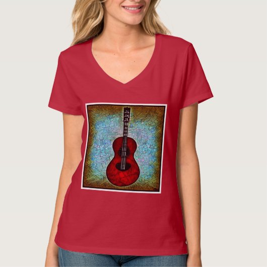 T-shirt guitare classique (Devant)