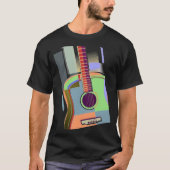 T-shirt guitare coloré (Devant)