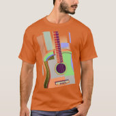 T-shirt guitare coloré (Devant)