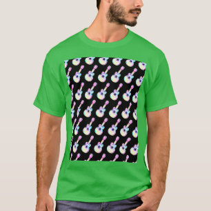 T-shirt Guitare colorée avec des notes graphiques