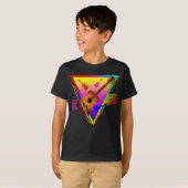 T-shirt Guitare Colorée Rétro (Devant entier)