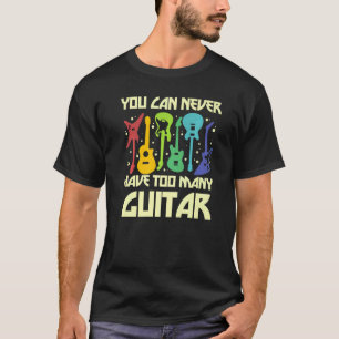 T-shirt Guitare d'amour Différentes guitares Joueur  Fan P