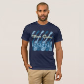T-shirt Guitare de bleus (Devant entier)
