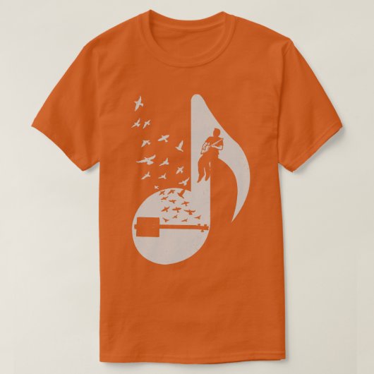 T-shirt Guitare de boîte à cigares musicale (Design devant)