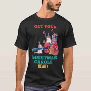 T-shirt Guitare de Carol chantant des chats