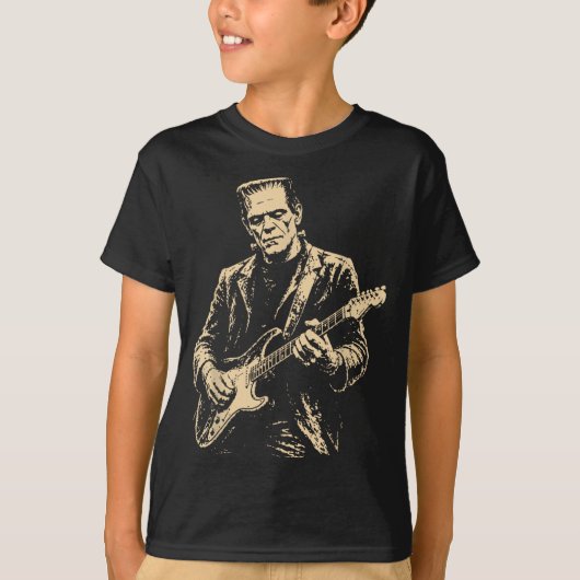 T-shirt Guitare de Frankenstein (Devant)