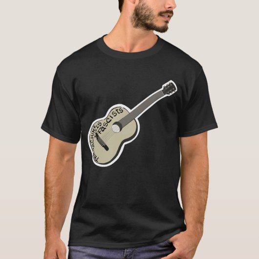T-shirt Guitare de Guthrie "Cette machine tue les fasciste (Devant)