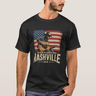 T-shirt Guitare de musique country Guitaristes Nashville S