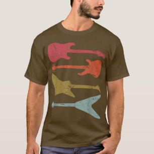 T-shirt Guitare de style rétroGuitare 2694