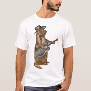 T-shirt Guitare des chiens des Prairies